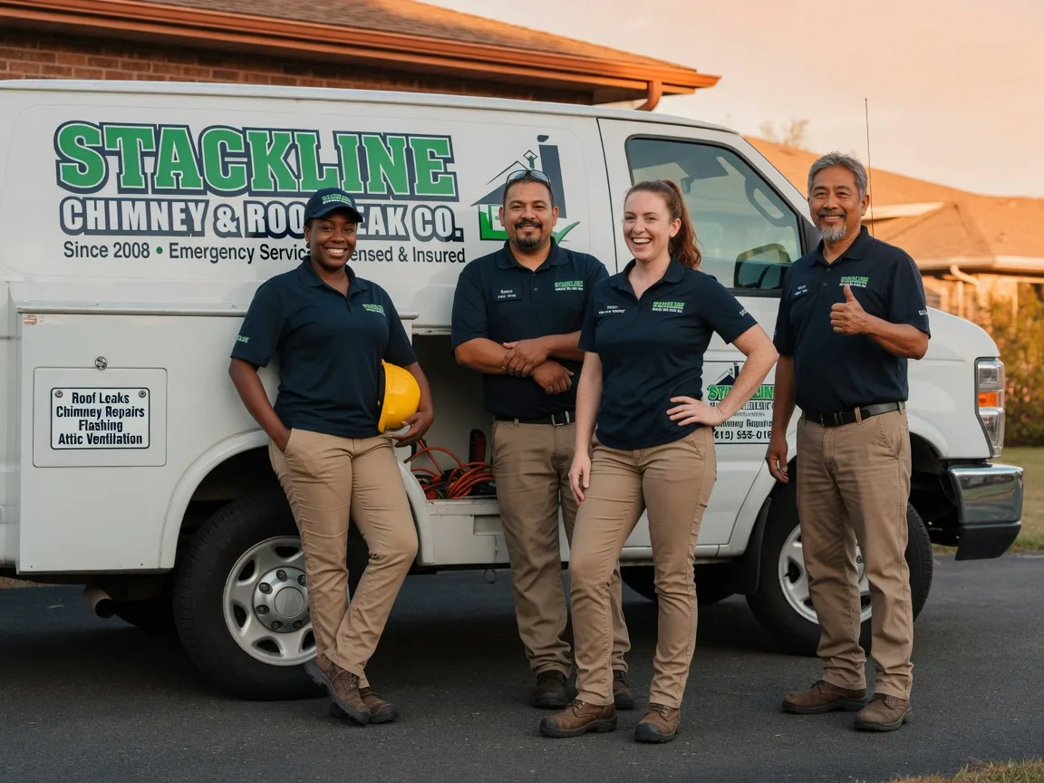 Chimney flashing repair company in Kansas